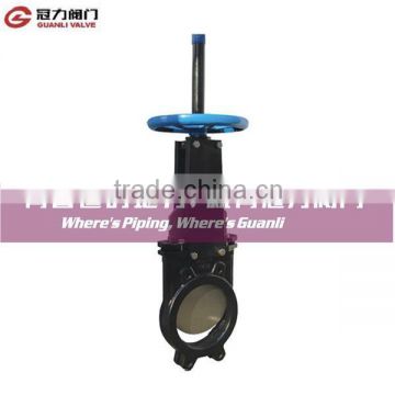 Bi directional manual knife gate valve