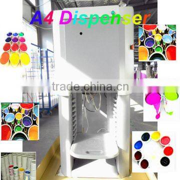 A2 0.077ml accuracy automatic paint color tinting equipment/A4 600ML colorant sequential dispenser