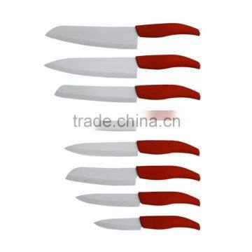 Colorful Handle Zirconia Knife 3" Fruit Knife, 4" Paring Knife, 5" Utility Knife, 6" Chef Knife, 7" Chef Knife Kitchen Knives