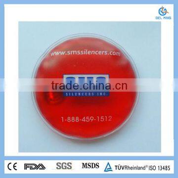 Red Round Shape Instant Gel Hot Packs