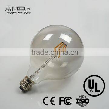 LED Lighting E27 360 Degree Dimmable Gray Cover G125 LED Bulb Filament photo-3