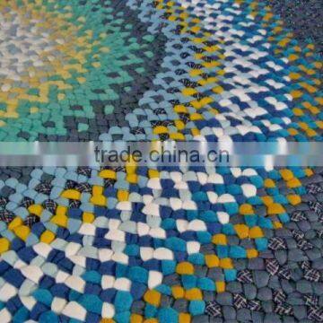 High Quality 100% Cotton Round Braided Rug With Water Proof photo-3