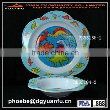 Children melamine dinner set