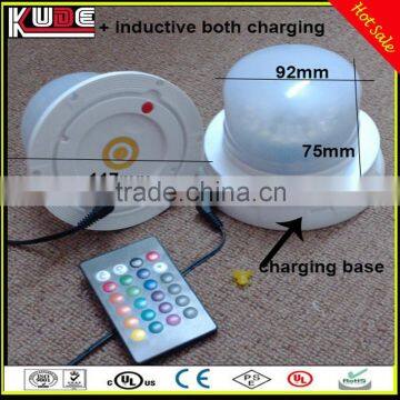 Bottom Dia.117mm RGB Glowing Lamp Round LED Light Source Base With Remote Control