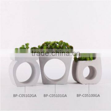 Hot sales decoration wholesale price polyresin small vase