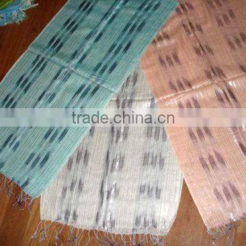 100% Viscose Scarf, Both Ends Knotted Fringes Scaves