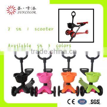 good quality 3 wheel kids scooter for wholesale sun color skl-06