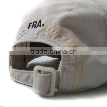 Custom Embrossed 100% Cotton Baseball Hat Plastic Buckle Cap photo-5