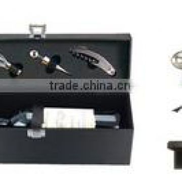 wooden wine box with accessories for 1 bottle