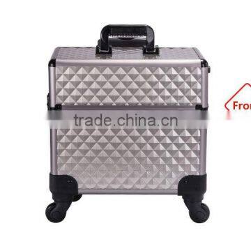 Professional Makeup Trolley Luggage Lighted Cases With Compartments photo-2