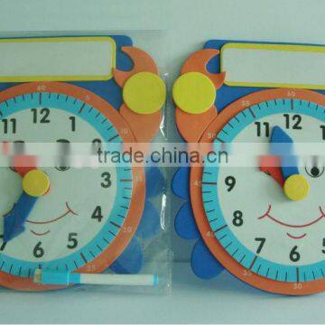 EVA DIY items, non-toxic DIY clock,childrens' eva foam toy