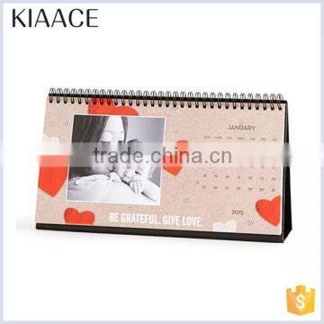 Promotional recycling eco friendly printing paper desk table calendar