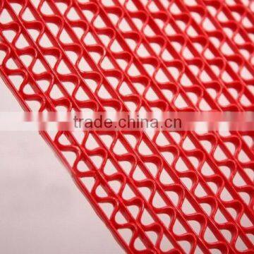 Factory price s shaped pvc mat plastic mat