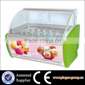 WBQ-12 Commercial Refrigeration Equipment Ice Cream Display Freezer