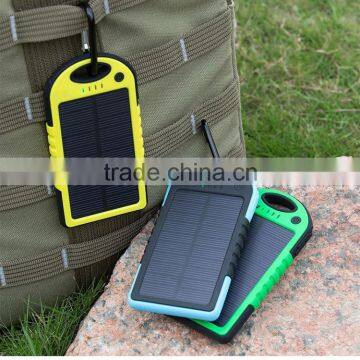 portable universal waterproof solar power bank for laptop inverter battery power computer consumer electronic with dual-usb