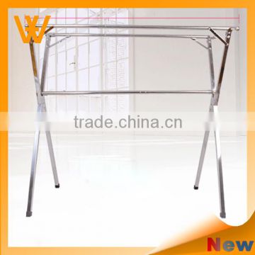 Double pole adjustable telescopic stainless steel clothes rack manufacturer