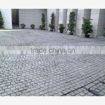 Hotel garden floor use natural blue limestone paving stone