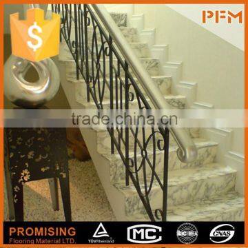 Luxury hotel project decoration natural stone curved deck stairs