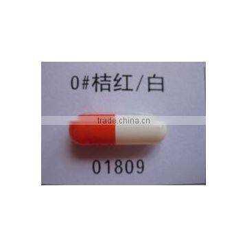 Colored empty hard gelatin capsule