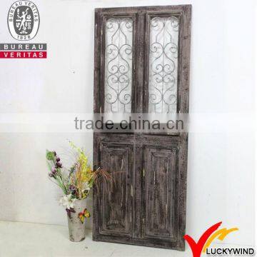 vintage antique look wooden screen for industrial furniture