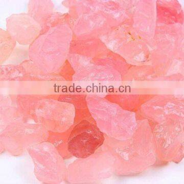 Wholesale natural loose rose quartz crystal raw stones,pink gemstone