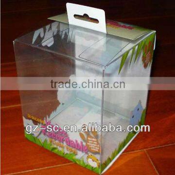 eco friendly full color printing plastic clear package box