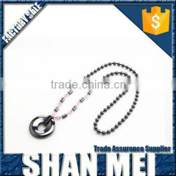 Hot Selling Square Ring Hematite Stone Necklace photo-5