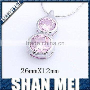 Romantic silver jewelry with purple gemstone