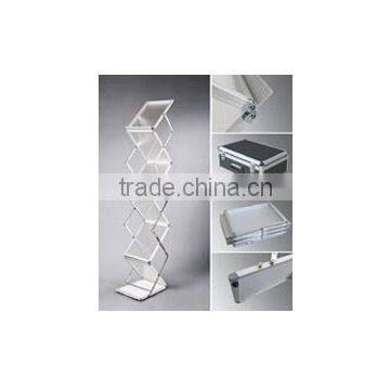 Portable Folding A4/A3 Magazine Rack, PS/wood Brochure Holder