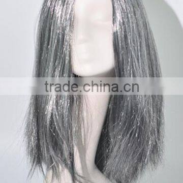 Gray and black christmas wig fanny wig N220