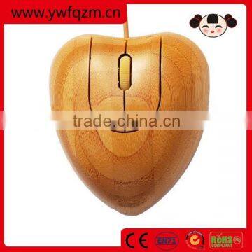 heart shaped bamboo key mouse manufacture mini mouse