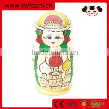 Factory direct hot selling colorful russian doll