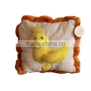 Fashion animal shaped plush backrest floor cushion for kids
