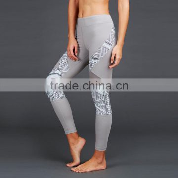 Latest design yoga wear wholesale women workout mesh yoga pants sports leggings