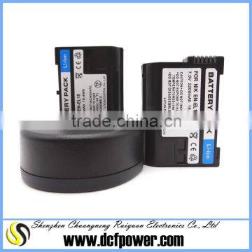 LCD display Camera Battery Charger for EN-EL15 external USB battery charger