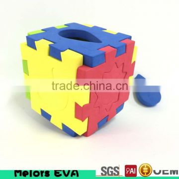 Melors super grade material durable eva foam cube puzzle,3d foam puzzle,eva 3d foam cube puzzle for kids play