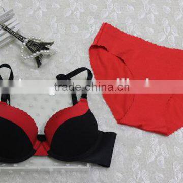 Ladies sexy bra panty set Net bra sets