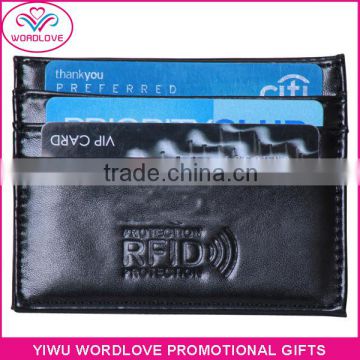 Credit Card Protector RFID Blocking Men Leather Wallet Card Pocket