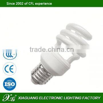 14mm CFL Lamp 220-240V E27 mini half spiral energy saving lamp