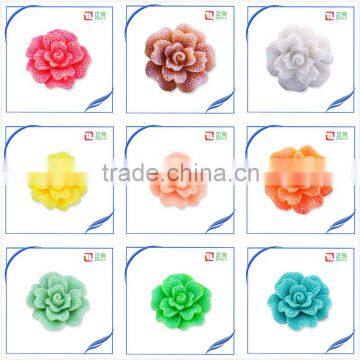 Mix Assort Resin Flower , Flatback Scrapbook Buttons Craft for DIY Craft Lots Beaded Jewelry Accessories photo-6