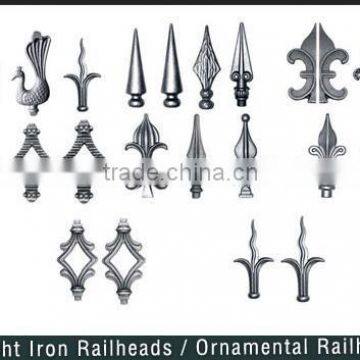 Iron finals wrought iron fence spearhead