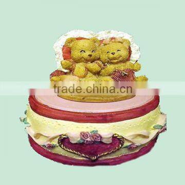 Cute Bear Musical Box Resin For Baby