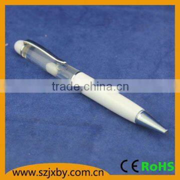 customized PVC floater keychain floating liquid pen