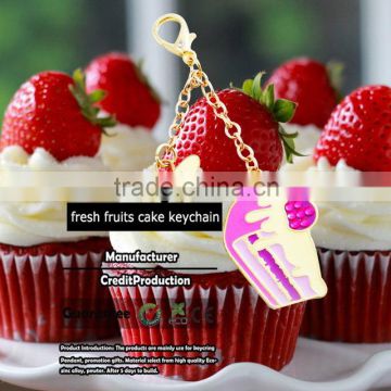 NEW Sweet Yummy Ice Cream Candy Cupcake Puff Cake Colourful Keychain