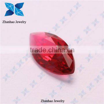 Hot selling pink marquise cut polish large glass gems for jewelry