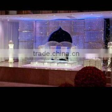 Silver color wedding backgorund/wedding mandap for weddings party decoration