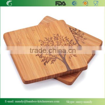 Bambu Coasters with Tree Motif, Set of 4