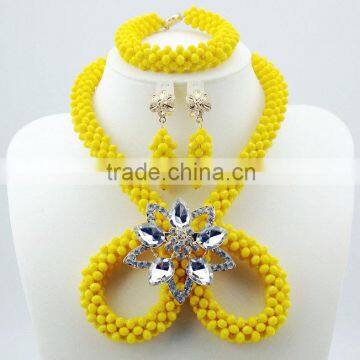 Popular HaniyeJewelry, Crystal Necklace And Earring jewelry Sets