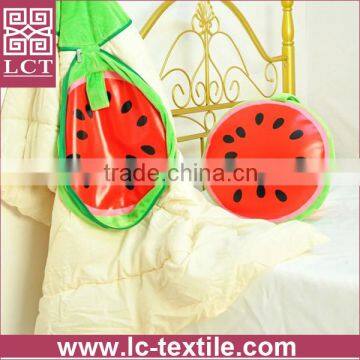 Wholesale Cute Design Soft Plush Fabric Round Shape Fruit Pillow Featuring Blanket Inside(LCTP0062) photo-2