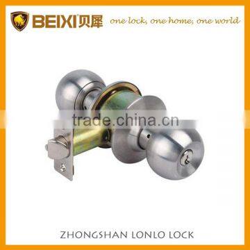 2016 best selling stainless steel 201/304 keyed/entry cylindrical door knob locks